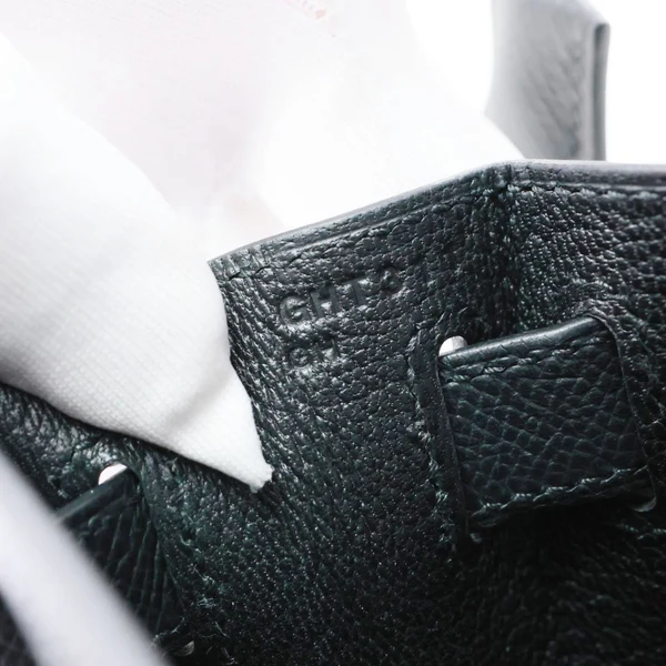 HERMES Kelly 28 Sellier II Epsom Leather Shoulder Bag Black