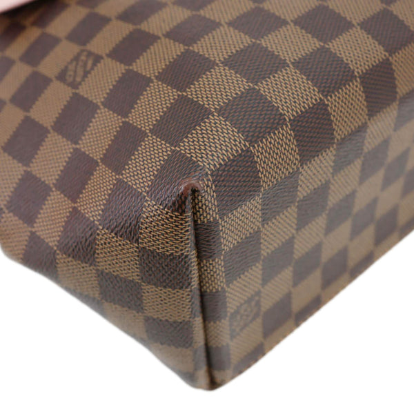 LOUIS VUITTON Clapton Damier Ebene Backpack Bag Pink