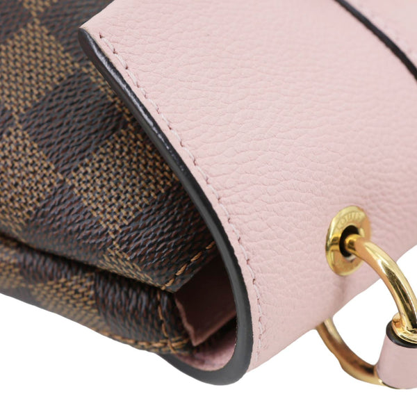 LOUIS VUITTON Clapton Damier Ebene Backpack Bag Pink