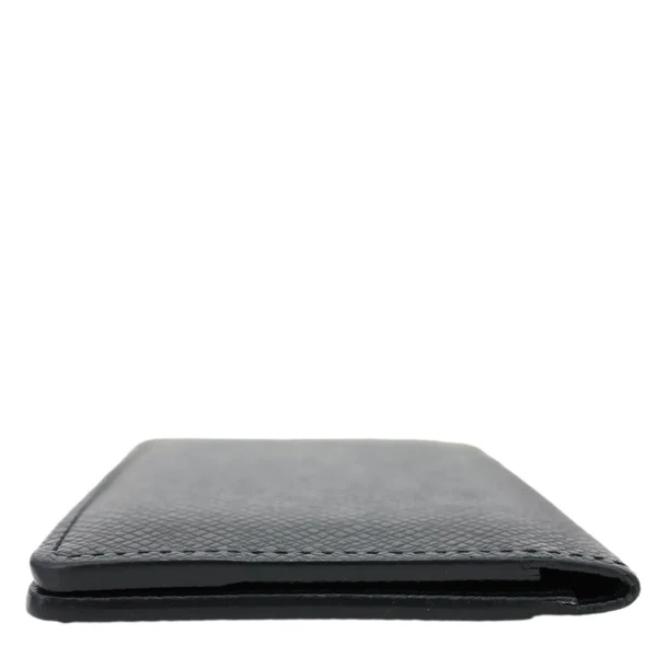 LOUIS VUITTON Taiga Leather Bifold Men's Wallet Black