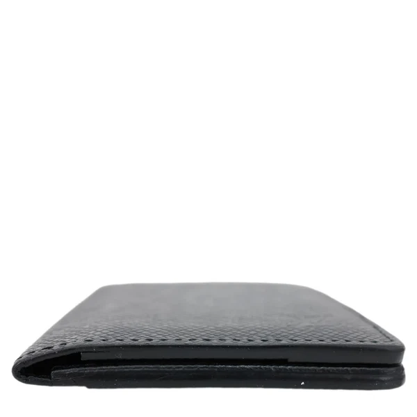LOUIS VUITTON Taiga Leather Bifold Men's Wallet Black