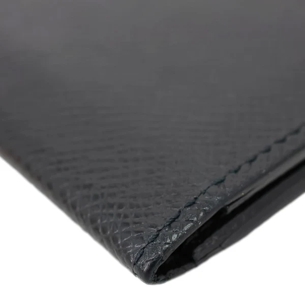 LOUIS VUITTON Taiga Leather Bifold Men's Wallet Black