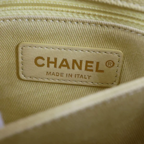 CHANEL Extra Mini Coco Handle Flap Bag Shoulder Bag Yellow