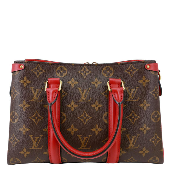 LOUIS VUITTON Soufflot BB Monogram Canvas Shoulder Bag Red