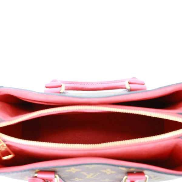 LOUIS VUITTON Soufflot BB Monogram Canvas Shoulder Bag Red