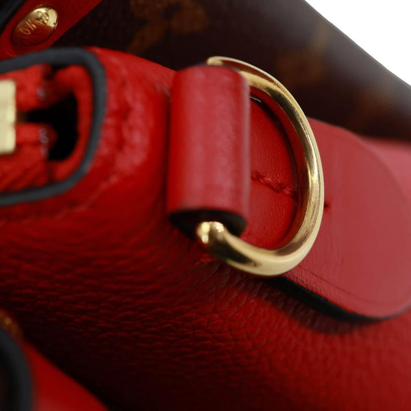 LOUIS VUITTON Soufflot BB Monogram Canvas Shoulder Bag Red