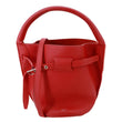 CELINE Nano Big Drummed Leather Bucket Bag Red