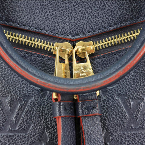 LOUIS VUITTON Sully PM Monogram Empreinte Leather Shoulder Bag Marine Rouge