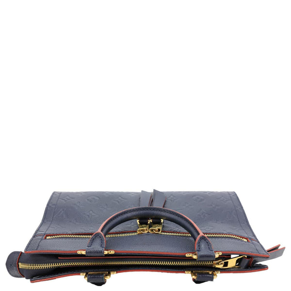 LOUIS VUITTON Sully PM Monogram Empreinte Leather Shoulder Bag Marine Rouge