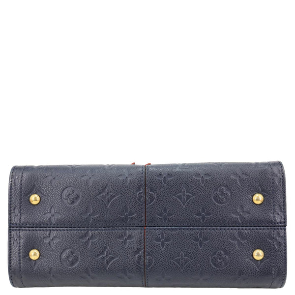 LOUIS VUITTON Sully PM Monogram Empreinte Leather Shoulder Bag Marine Rouge