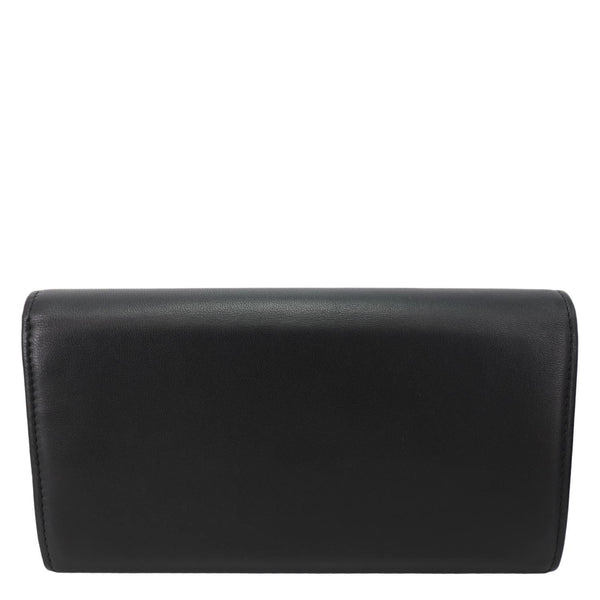 CHANEL CC Logo Quilted Leather Long Wallet Black