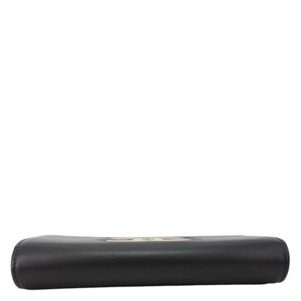 CHANEL CC Logo Quilted Leather Long Wallet Black
