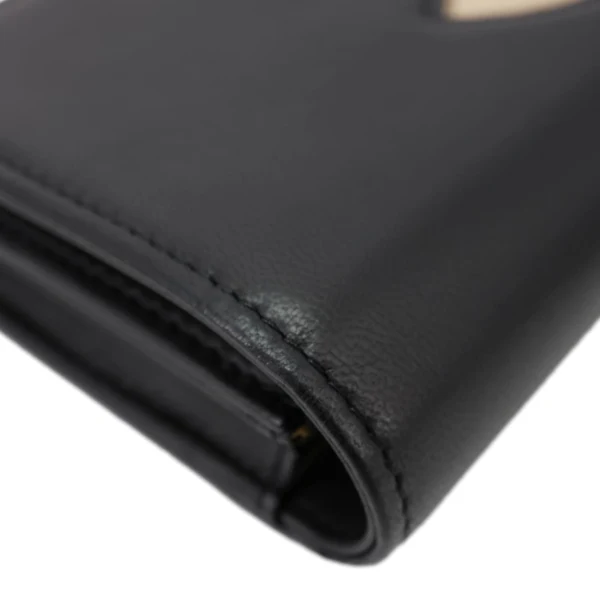 CHANEL CC Logo Quilted Leather Long Wallet Black
