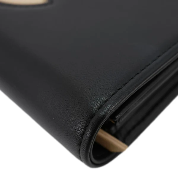 CHANEL CC Logo Quilted Leather Long Wallet Black