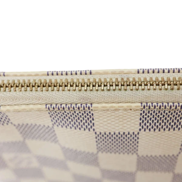 LOUIS VUITTON Pochette Accessoires Damier Azur Pouch White