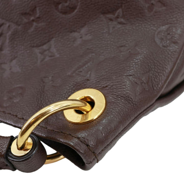 LOUIS VUITTON Artsy MM Monogram Empreinte Leather Hobo Bag Brown