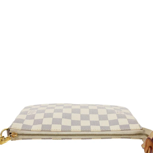 LOUIS VUITTON Pochette Accessoires Damier Azur Pouch White