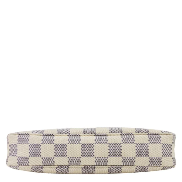 LOUIS VUITTON Pochette Accessoires Damier Azur Pouch White