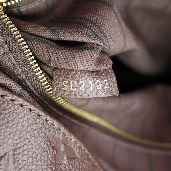LOUIS VUITTON Artsy MM Monogram Empreinte Leather Hobo Bag Brown