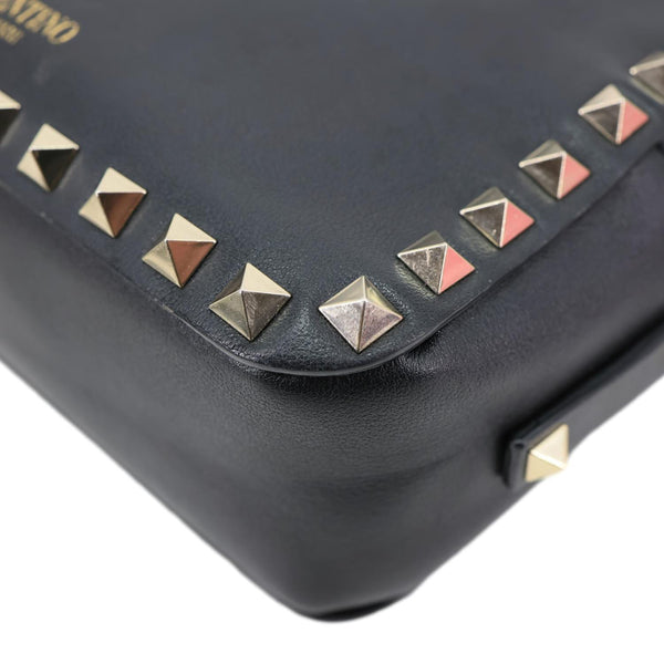 VALENTINO Garavani Rockstud Small Smooth Leather Crossbody Bag Black