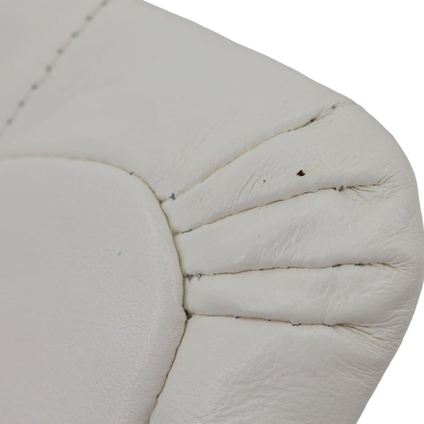 GUCCI GG Milano Mini Leather Top Handle Shoulder Bag Off White 806017