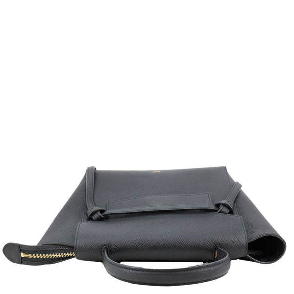 CELINE Belt Grained Calfskin Leather 2Way Shoulder Bag  Black