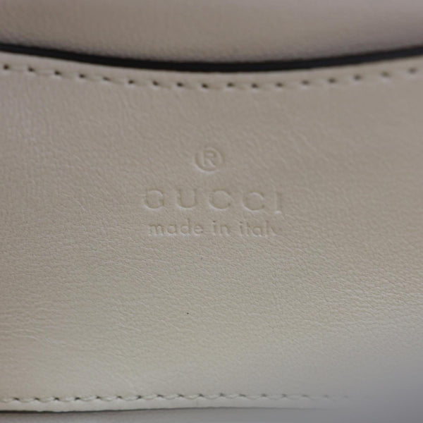 GUCCI GG Milano Mini Leather Top Handle Shoulder Bag Off White 806017