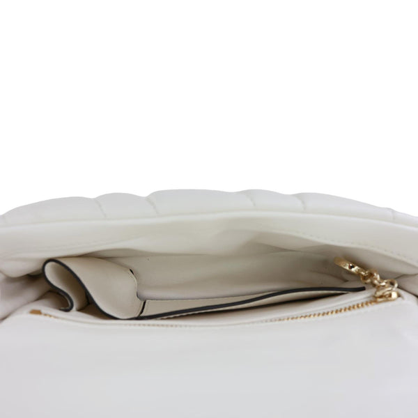 GUCCI GG Milano Mini Leather Top Handle Shoulder Bag Off White 806017