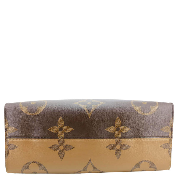 LOUIS VUITTON Onthego GM Reverse Monogram Giant Canvas Shoulder Bag Brown