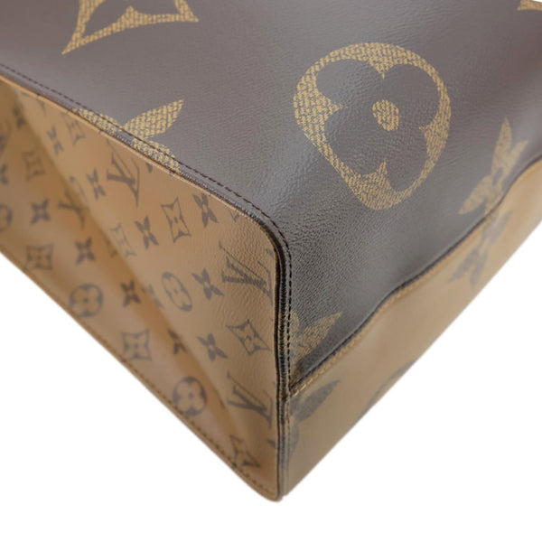 LOUIS VUITTON Onthego GM Reverse Monogram Giant Canvas Shoulder Bag Brown