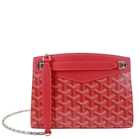 GOYARD Rouette Structure Mini Canvas Shoulder Bag Pink