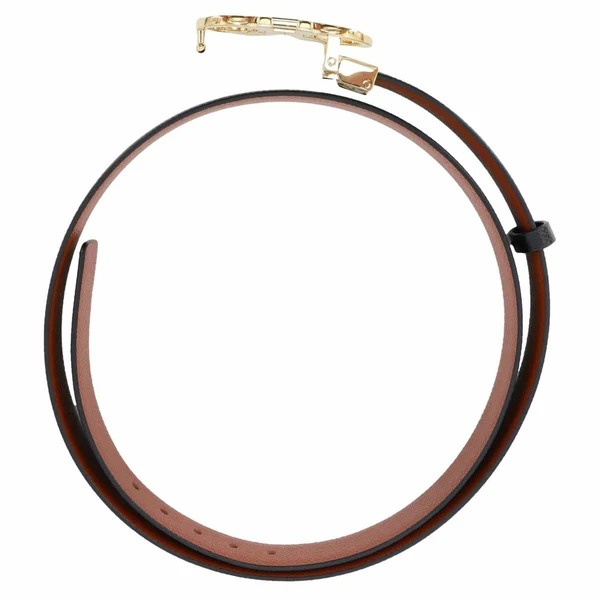 SALVATORE FERRAGAMO Gancini Buckle Reversible Leather Belt Black