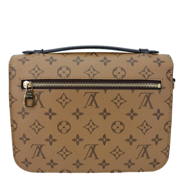 LOUIS VUITTON Metis Pochette Reverse Monogram Canvas Crossbody Bag Brown