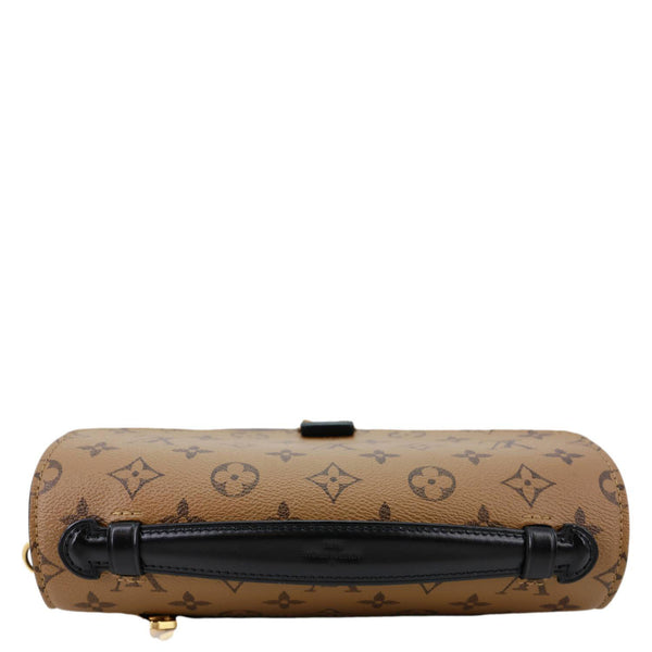 LOUIS VUITTON Metis Pochette Reverse Monogram Canvas Crossbody Bag Brown