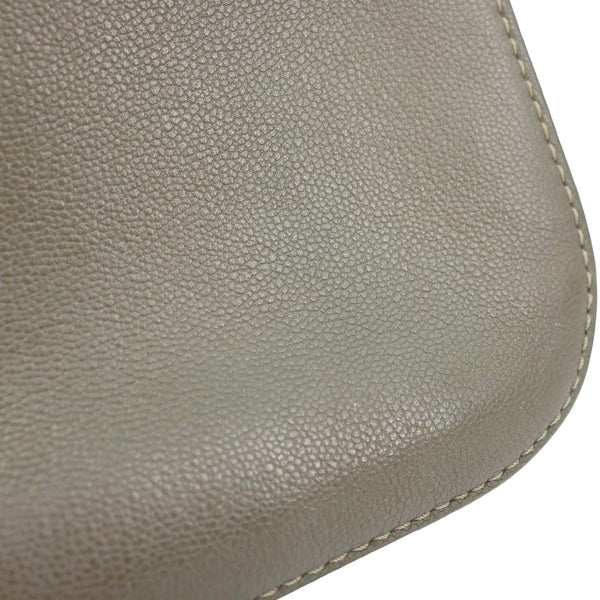 LOUIS VUITTON Very Calfskin Leather Saddle Shoulder Bag Khaki Green