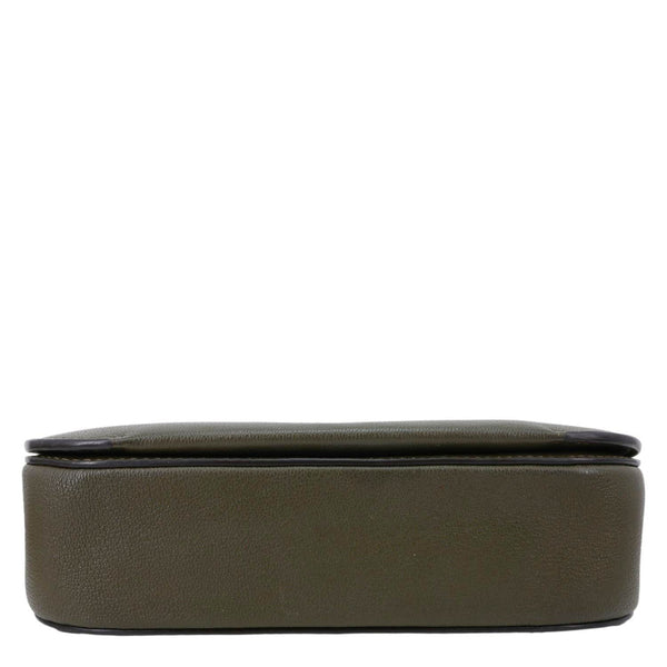 LOUIS VUITTON Very Calfskin Leather Saddle Shoulder Bag Khaki Green
