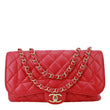 CHANEL Mademoiselle Chic Flap Medium Leather Shoulder Bag Red