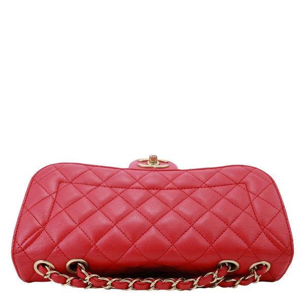 CHANEL Mademoiselle Chic Flap Medium Leather Shoulder Bag Red