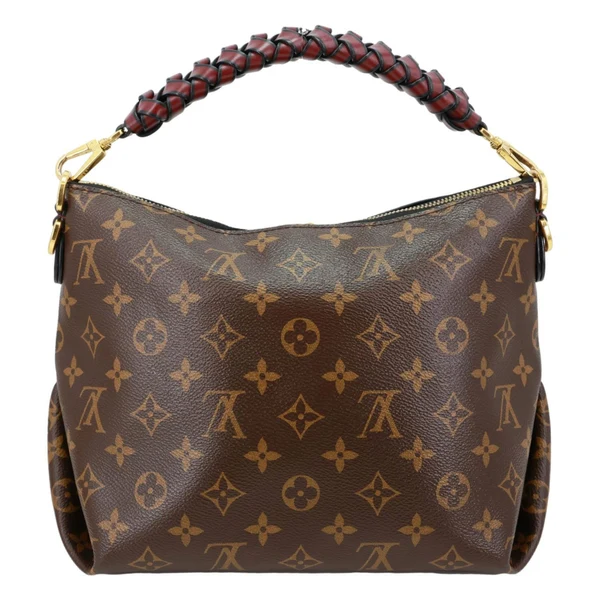 LOUIS VUITTON Beaubourg Mini Monogram Canvas Hobo Bag Bordeaux