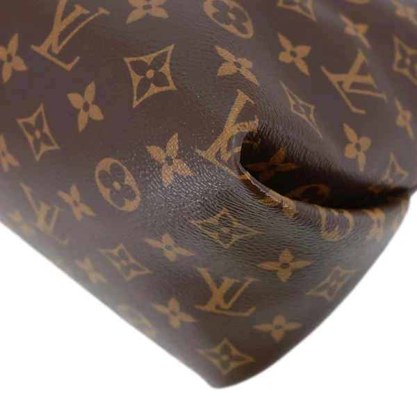 LOUIS VUITTON Beaubourg Mini Monogram Canvas Hobo Bag Bordeaux