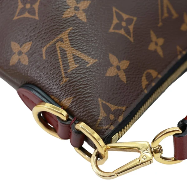 LOUIS VUITTON Beaubourg Mini Monogram Canvas Hobo Bag Bordeaux