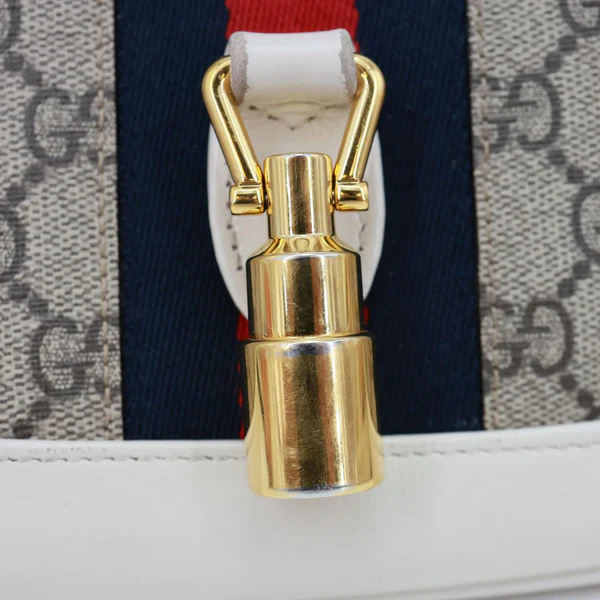 GUCCI Jackie 1961 Small GG Supreme Canvas Hobo Bag Beige 636706