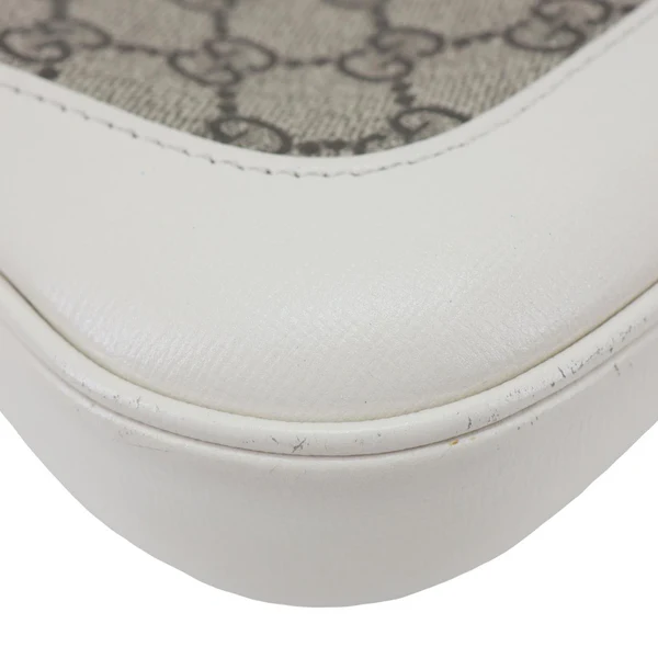 GUCCI Jackie 1961 Small GG Supreme Canvas Hobo Bag Beige 636706