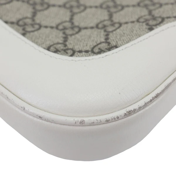 GUCCI Jackie 1961 Small GG Supreme Canvas Hobo Bag Beige 636706