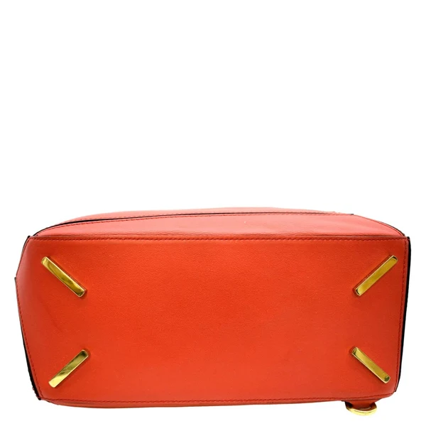 LOEWE Puzzle Medium Leather Shoulder Bag Red