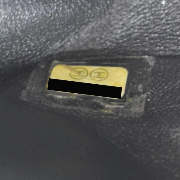 CHANEL Classic Medium Double Flap Patent Leather Shoulder Bag Black