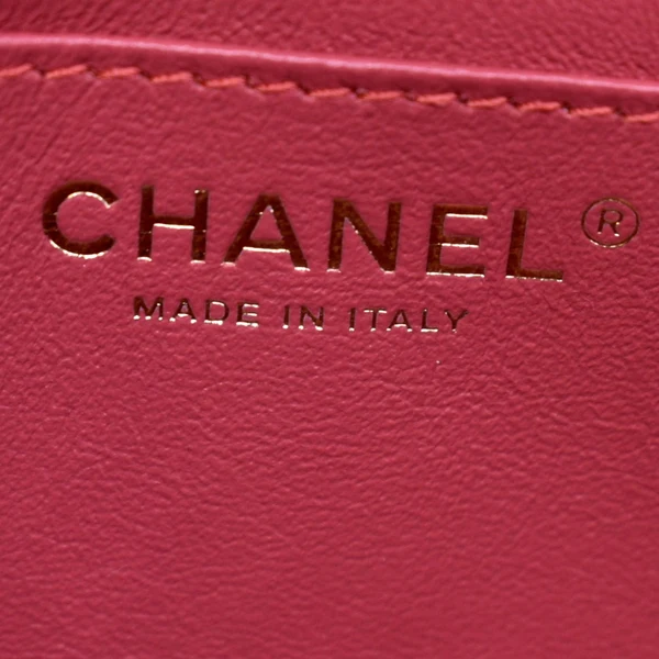 CHANEL Rectangular Flap Mini Quilted Chevron Leather Shoulder Bag Red