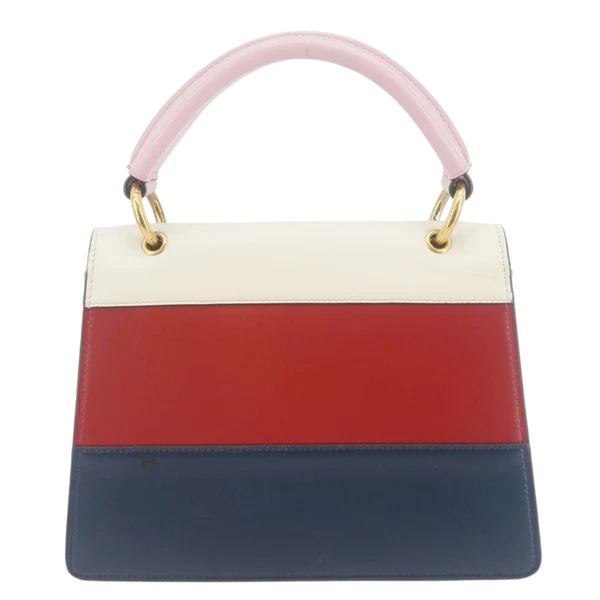GUCCI Queen Margaret Bee Blind For Love Leather Shoulder Bag Multicolor 476541