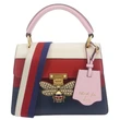 GUCCI Queen Margaret Bee Blind For Love Leather Shoulder Bag Multicolor 476541