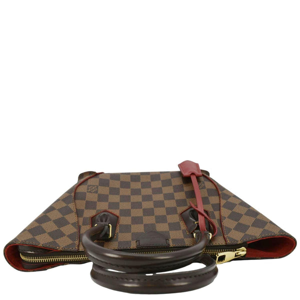 LOUIS VUITTON Caissa MM Damier Ebene Tote Bag Brown